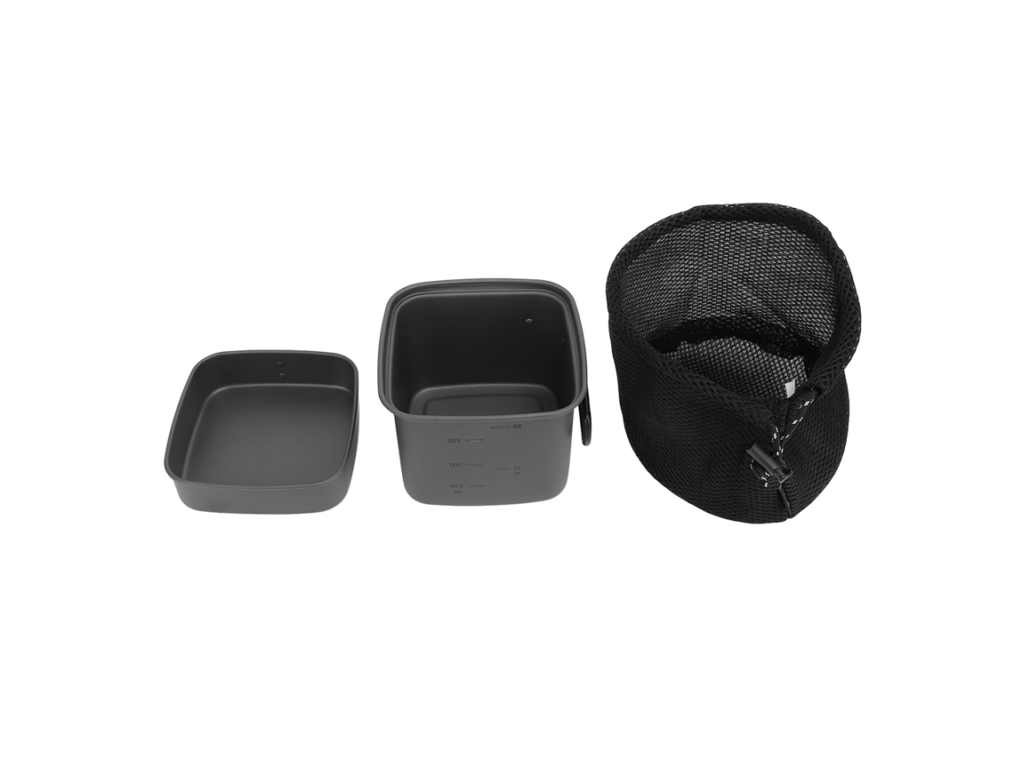 Olla de camping profesional ligera de aleación de aluminio, juego de utensilios de cocina para acampar al aire libre, para pesca, montañismo y equitación.