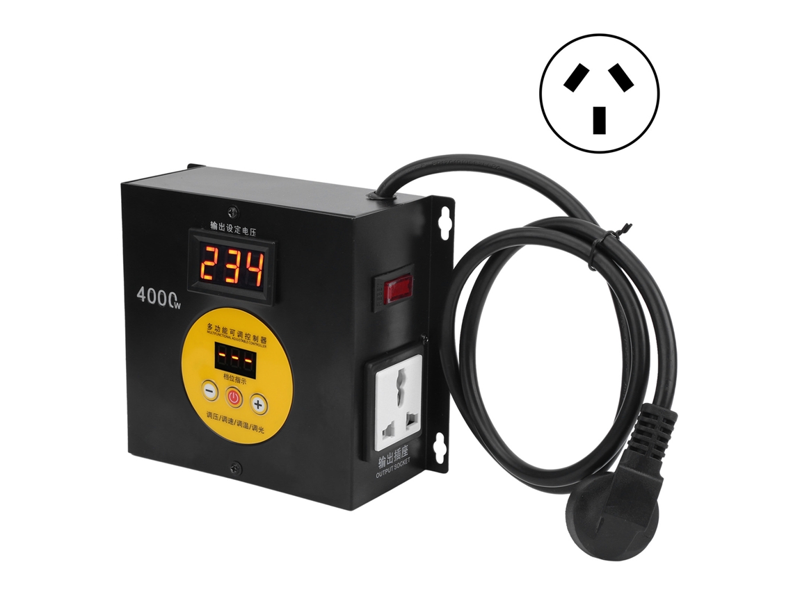 Regulador De Voltaje Digital 4000w Control De Velocidad Interruptor Motor Potente Ac220v