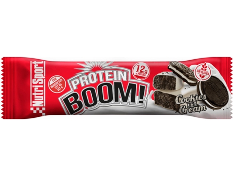 Barrita Protein NUTRISPORT Boom Cookies&Cream (12 Unidades)