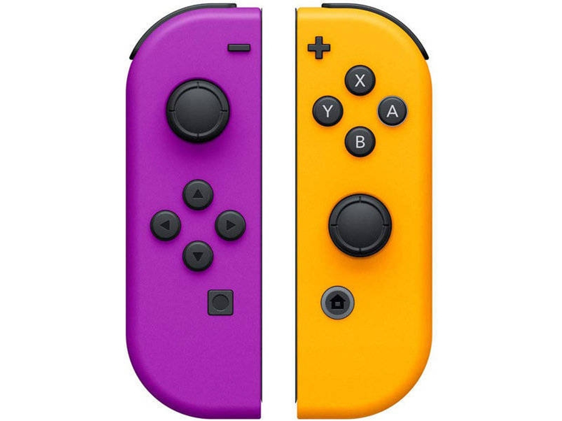 Par de mandos Joy-Con Izquierdo Morado Neón / Derecho Naranja Neónnegro YIZHOOD