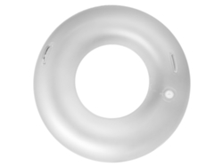 Flotadores inflables de piscina con luces LED brillantes para adultos, anillos de natación transparentes con asas, juguetes acuáticos de playa