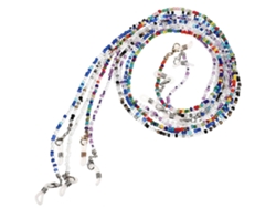 Cadenas para gafas con cuentas para mujer - Cordones elegantes y antideslizantes - Ganchos para las orejas - Evitan la pérdida - Para sol o GOKOCO