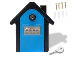 Caja De Llaves Chrui Montaje Código Digital Llave Emergencia 15x13.5x5.5cm (azul)