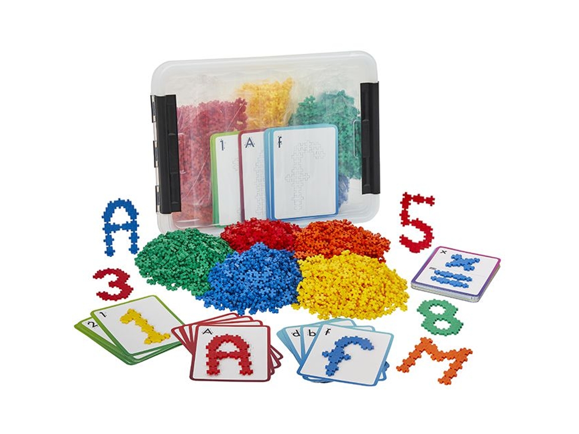 Juguete educativo Plus Plus para aprender números y letras, multicolor