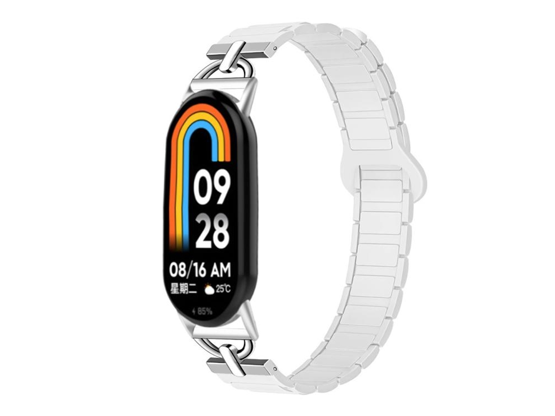 Pulsera para Xiaomi Smart Band 10/9/8 - Silicona magnética - Tres esferas en forma de D