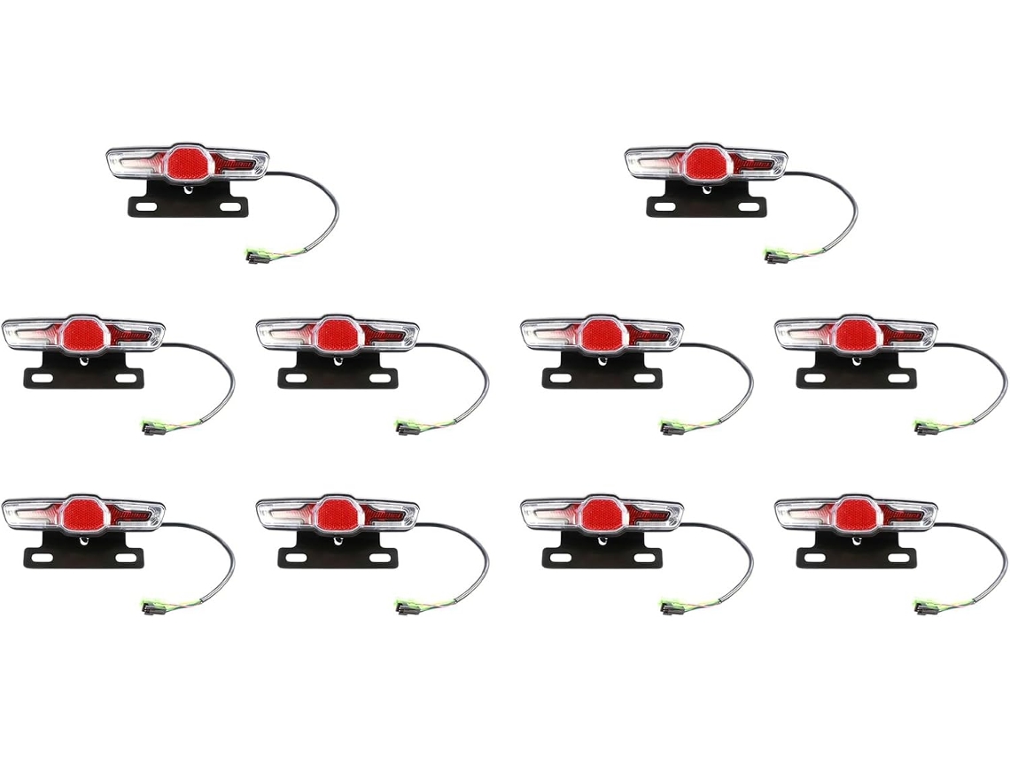 10x Électrique Bike 5 Led Lumière Arrière Vélo Luz Para Bicicleta Eléctrica