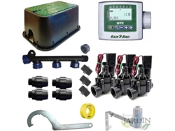 Kit Profesional Riego Automático RAIN BIRD de 3 Zonas 9V