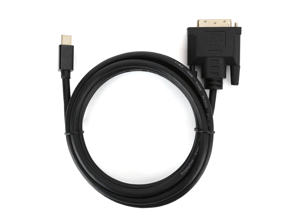 KOFIHETY Cable de Conversión Mini DisplayPort a DVI, Cable Macho DP a Macho DVI para Computadora Proyector, Negro