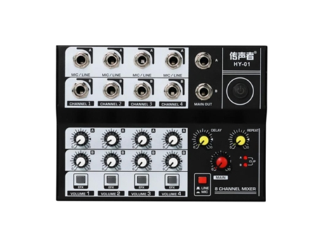 Mini amplificador de consola mezcladora de sonido de audio de 8 canales [Ver primera imagen]