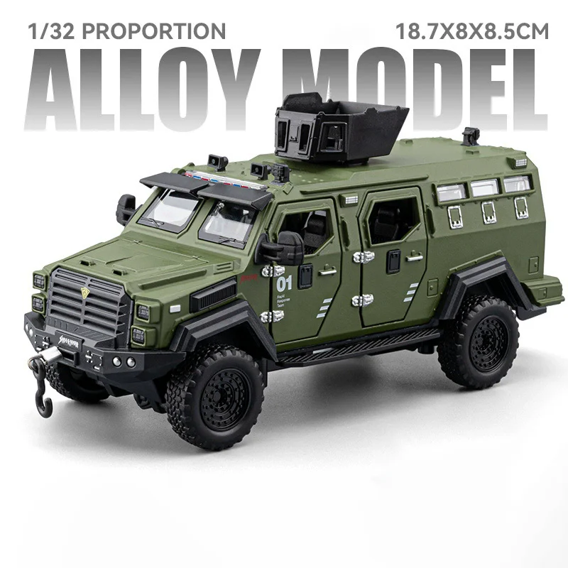 Modelo de vehículo blindado (Tigre Verde) 1:32