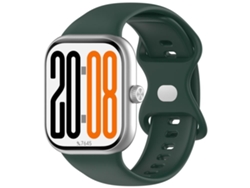 Bracelete Para Honor Watch X5 - Silicone Cor Sólida - Fecho Borboleta Verde Escuro