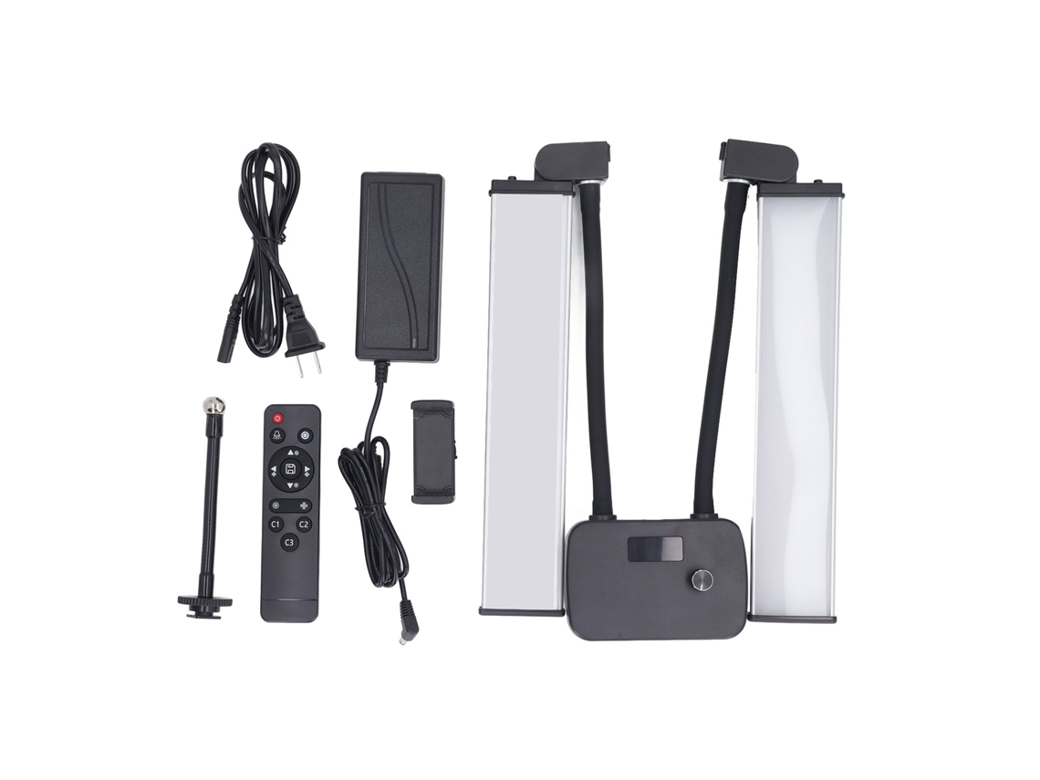Luz De Beleza De Braço Duplo Ajustável 45w Com Controle Remoto Para Selfie