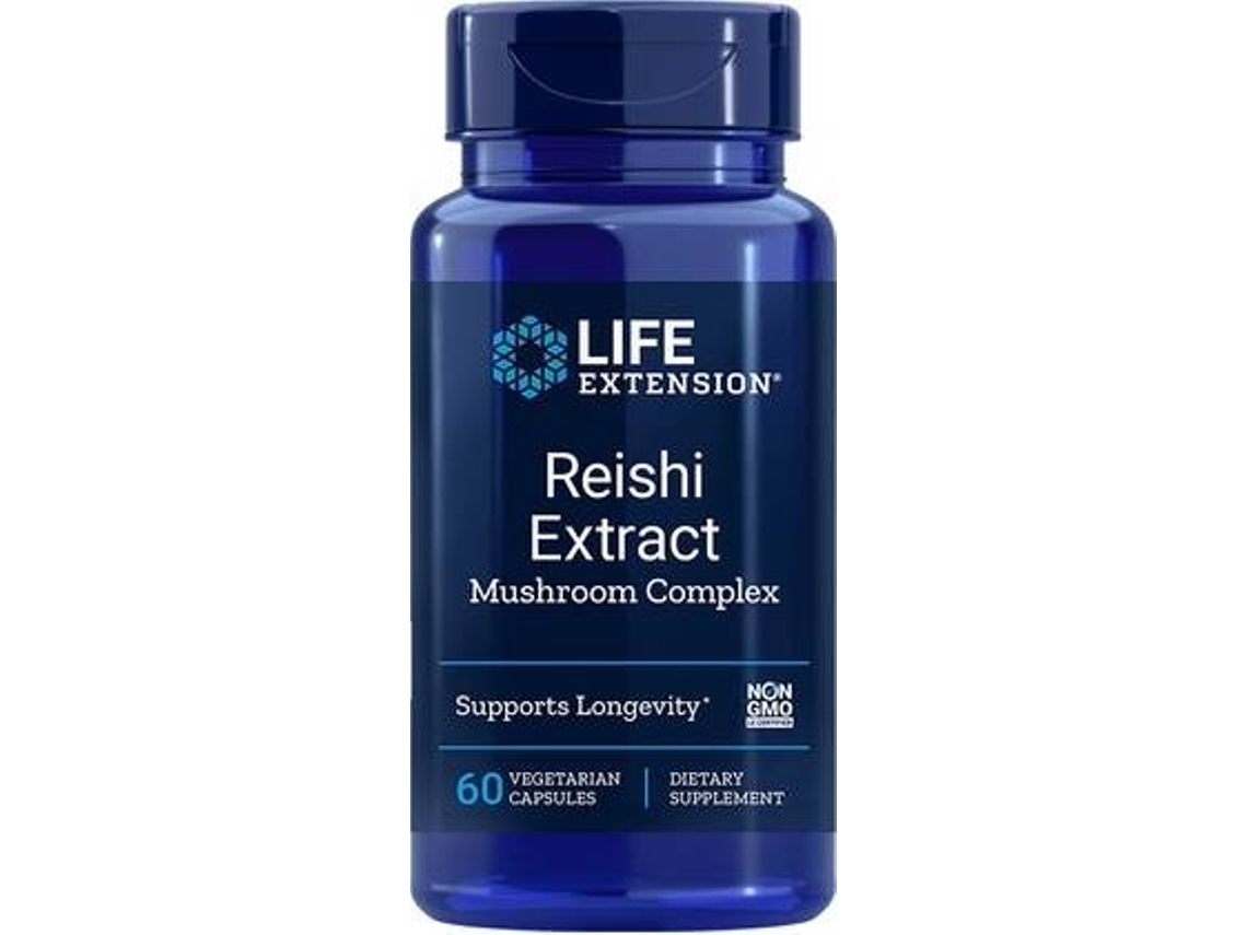 Complemento Alimentar LIFE EXTENSION Complexo De Cogumelos Com Extrato De Reishi (60 cápsulas vegetais)