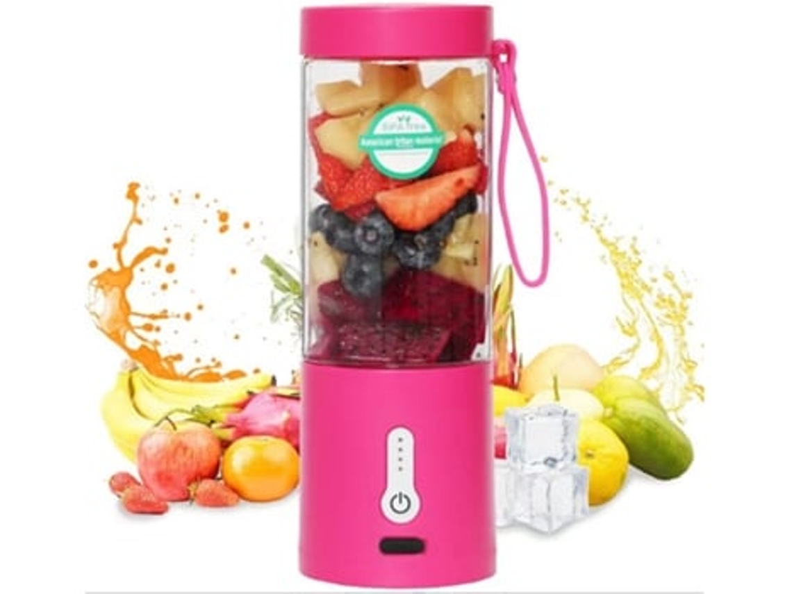 Licuadora portátil recargable por USB, 6 cuchillas, 530 ml Henten Home