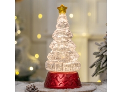Caja de música navideña Yuysan, árbol pequeño iluminado, estilo F
