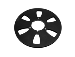Carrete De Cinta De Audio Vacío De 1/4 De Pulgada X 10,5 Pulgadas, 6 Ranuras, Aleación De Aluminio.