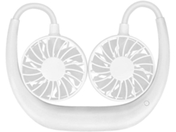 Mini Ventilador Portátil Colgante Para El Cuello Mini Creativo Exteriores - Blanco (negro) 1200 Mah