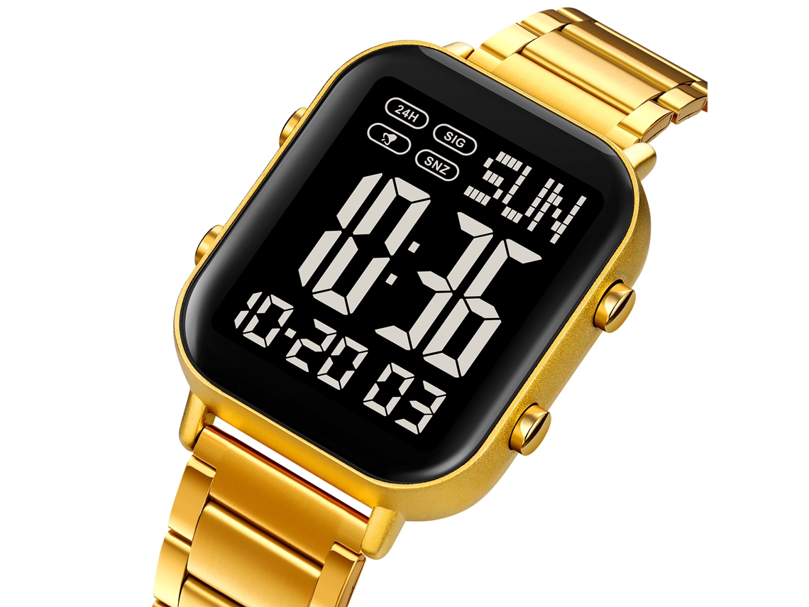 Reloj Digital Skmei Hombre Mujer Impermeable 30m Luz Fondo Cronómetro Temporizador