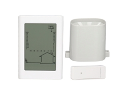 Pluviómetro Digital Electrónico 3 En 1, Sistema De Monitoreo Inalámbrico Para Exteriores Con Panel De Luz Naranja Para Uso Doméstico.