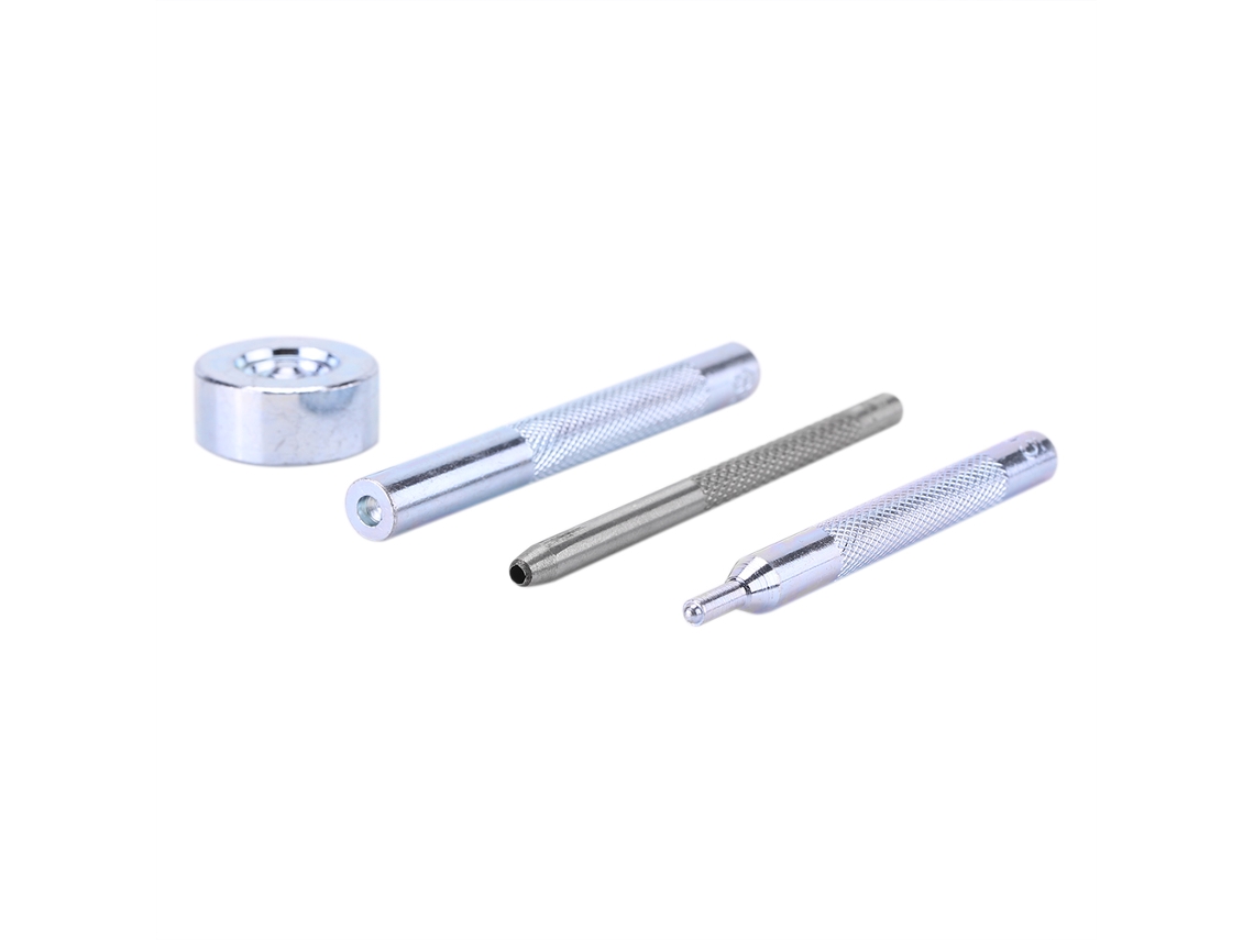 Juego De 30 Botones A Presión Metálicos De 10 Mm Con Herramientas Para Cuero, Seda Y Bronce.