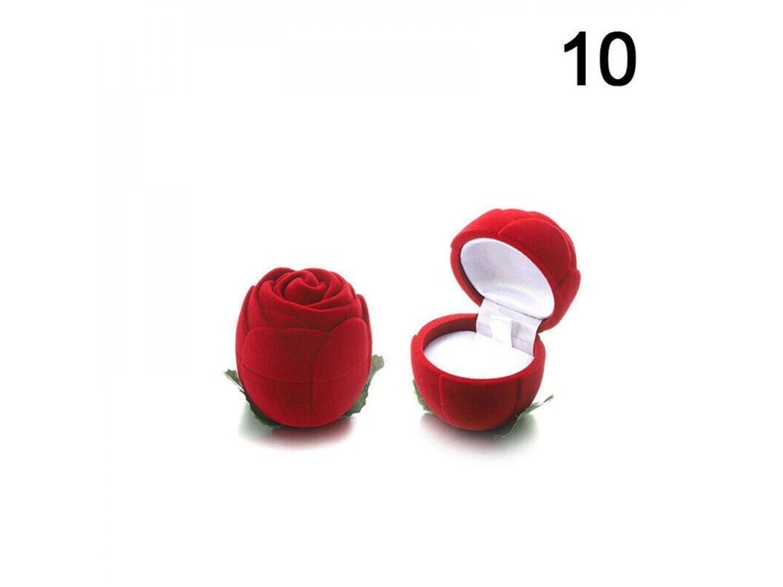 Caja De Terciopelo Para Joyas, Ideal Para Anillos De Boda, Pendientes, Collares Y Pulseras. ¡un Regalo Perfecto!