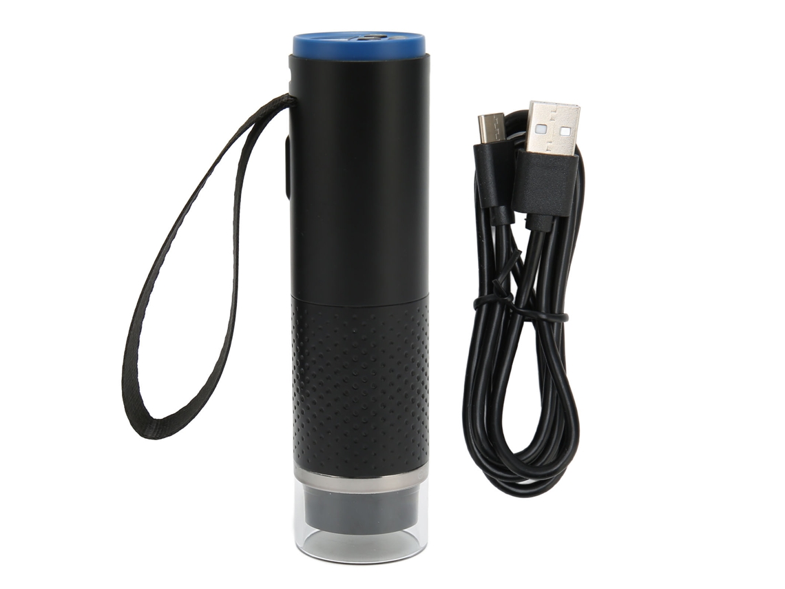 Microscopio Digital Inalámbrico Wifi De 2 Mp Con Aumento De 50-1000x, Portátil, Usb Para Teléfono Móvil - Negro