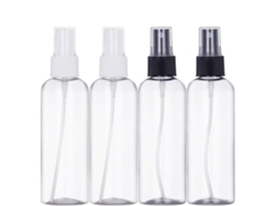 Botella pulverizadora transparente vacía de 120 ml para viajes, 4 unidades
