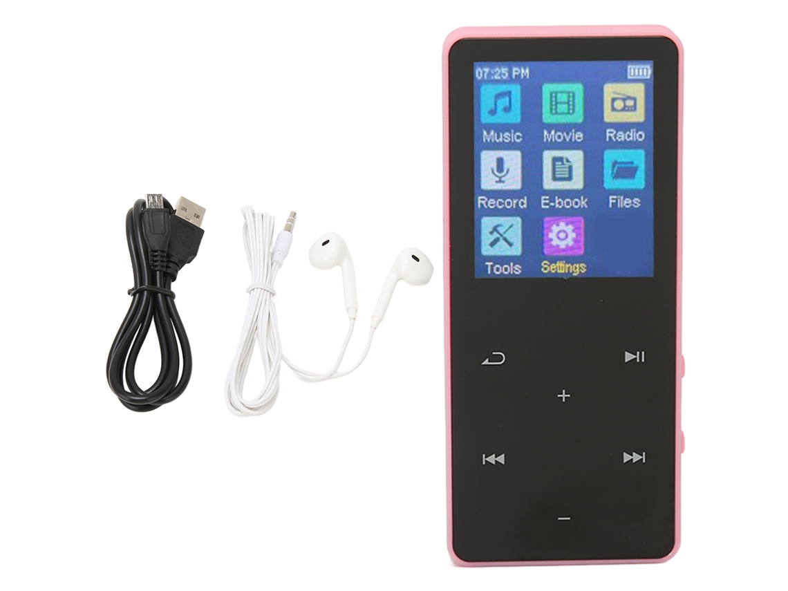 Reproductor Mp3 Con Pantalla Táctil De 1.8 Pulgadas, Bluetooth 5.0, Hifi Sin Pérdidas Y Reproductor De Música Portátil