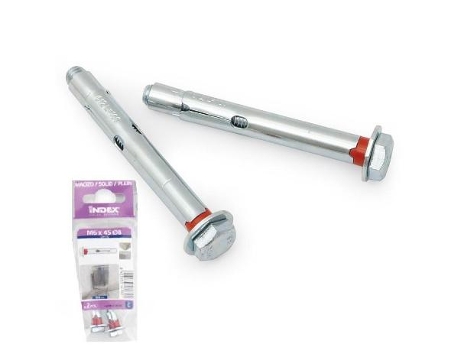 Blister anclaje metalico ch-tornillo hex anc.ch-to 6-45 br.8