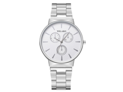 Reloj De Pulsera Sencillo De Piel Sintética Para Parejas (caja De Oro Rosa, Correa Negra Para Mujer)