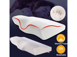 Almohada De Espuma Viscoelástica, Almohada Cervical Ortopédica, Almohada Antirronquidos Para El Contorno Del Cuello