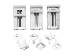 3 cerraduras de acero inoxidable para puertas correderas y ventanas, antirrobo, para baño y dormitorio.