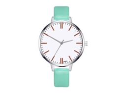 Reloj De Pulsera Elegante De Cuarzo Analógico Cuadrado Para Mujer, Estilo Casual Y Elegante, Color Menta.