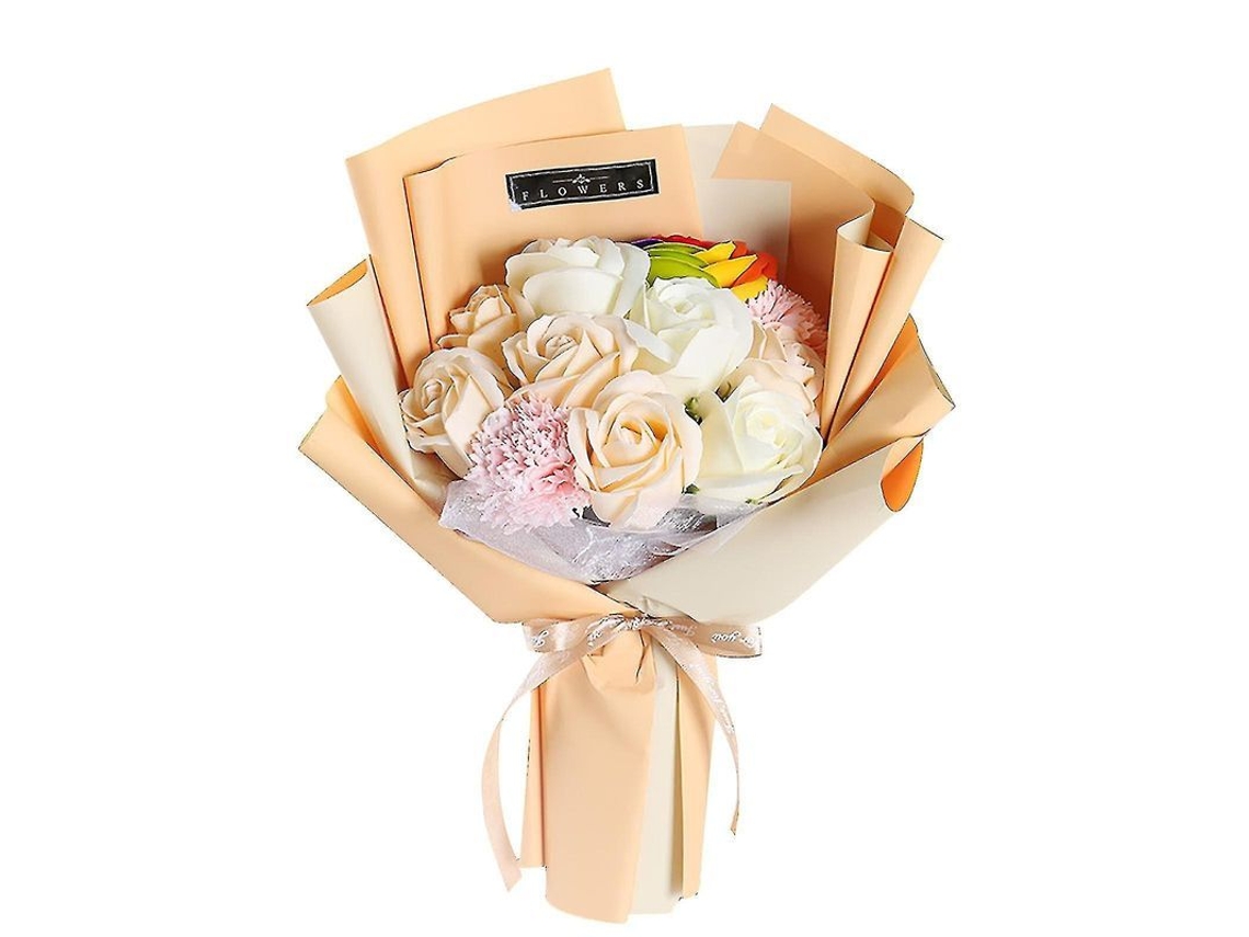 2026-ramo De Jabón De Clavel Rosado Con Flores Preservadas Regalo Para Día De La Madre