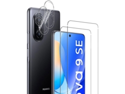 Conjunto de Protectores de Lente Traseira Sem Bolhas Antiriscos Hd Fácil para Huawei Nova 9 Se HONGWE. (2un)