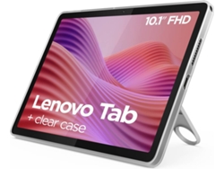 Tablet LENOVO Tab (10.1'' - 64 GB - RAM: 4 GB - Wi-Fi - Gris) + Funda Transparente