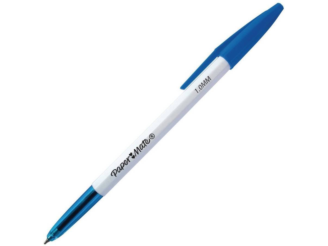 1,0 mm, 50 unidades color azul Bolígrafo de punta de bola Paper Mate Economy 