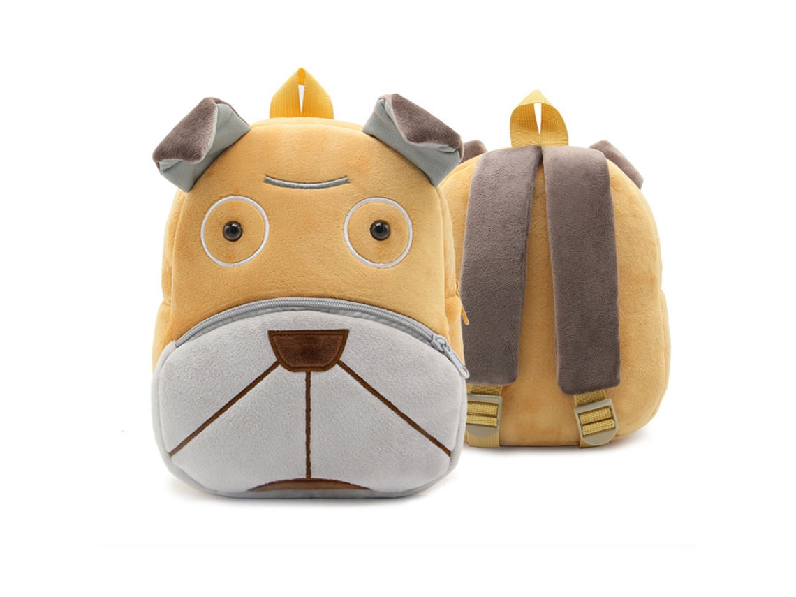 Mochila De Animais De Desenho Animado Mochila De Criança Mochila De Pelúcia Do Jardim-De-Infância Animal Sand Dog
