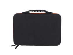 Caja De Transporte De Aceites Esenciales Con 60 Espacios Para Botellas De 10ml, Doble Cremallera Y Resistente A Choques, Naranja