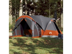 Tienda tipi familiar para 8 personas, impermeable, gris/naranja