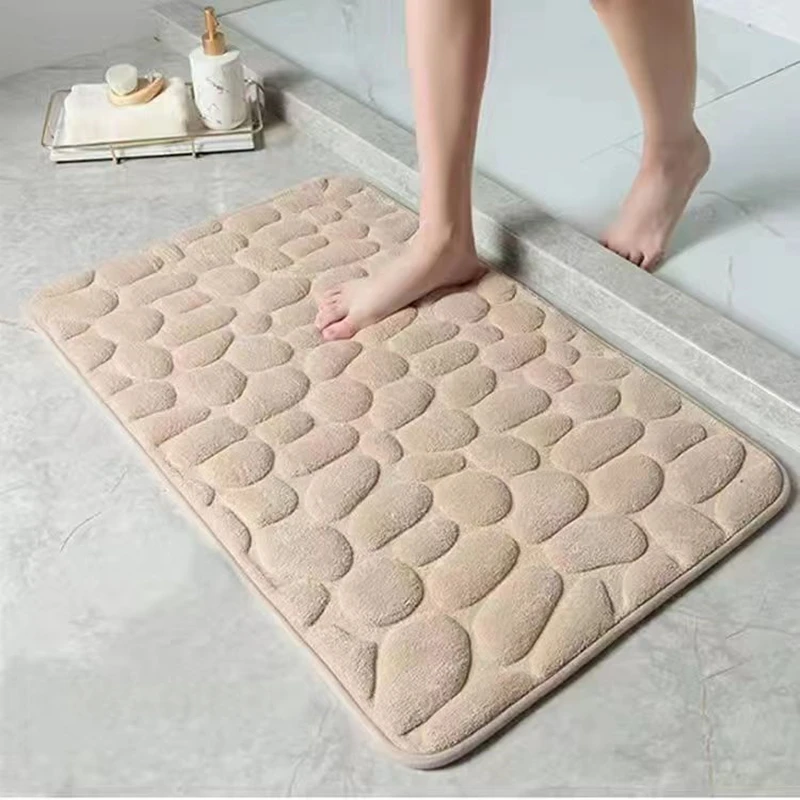 (albaricoque) Alfombra De Baño Antideslizante 3d, Resistente A Pinchazos Y Absorbente, Lavable A Máquina, De Secado Rápido