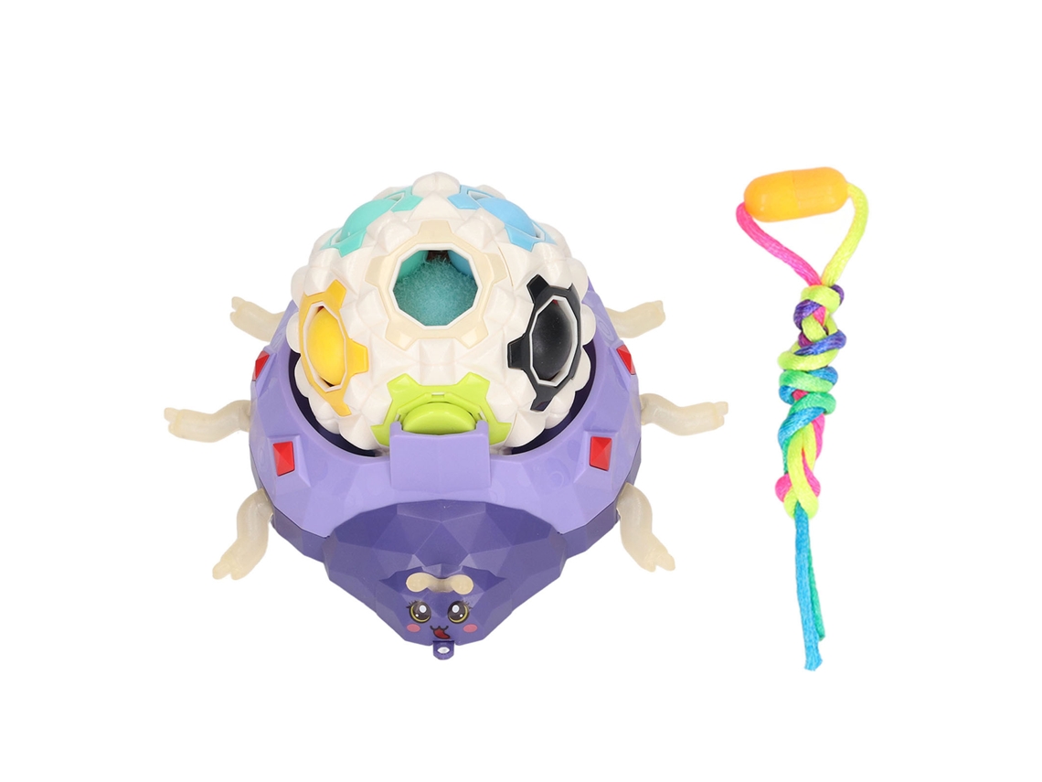 Pelota Antiestrés Con Forma De Mariquita, Luz Led Que Cambia De Color Y Masaje Manual - Azul