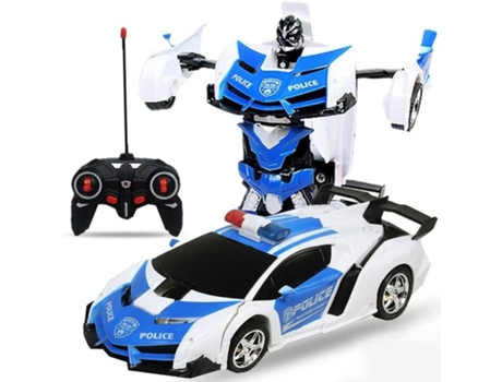 Coche Remoto Transformer Policía (Edad Mínima: 3 Años - Hasta: 25 Km/h)