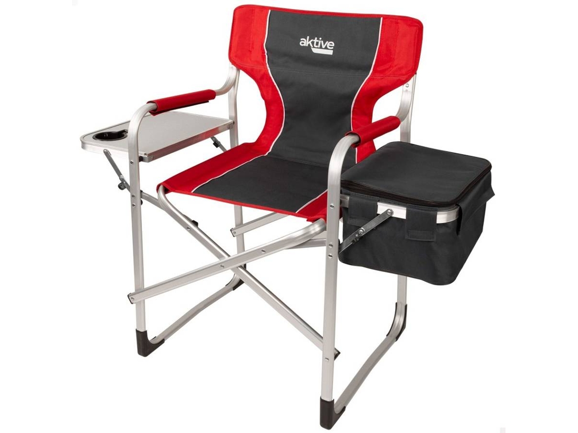 Silla de Camping AKTIVE Rojo (61x48x92.5 cm - Aluminio y Poliéster)