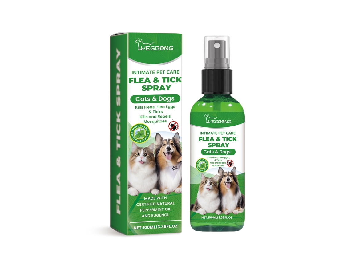 Spray Repelente De Insectos Para Mascotas Yegbong, Repelente Para Insectos En La Piel Y Pelos De Perros Y Gatos, Limpieza Diaria Suave Y Cuidado