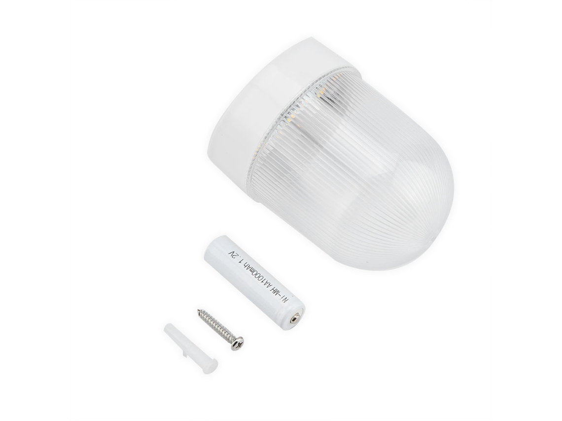 2026-lámpara Led Solar De Cerca Con 3 Leds Color Dual Blanco/blanco Cálido Para Jardín Exterior Pared (blanco)