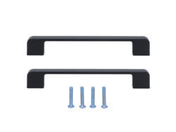 Tiradores De Aleación De Zinc Negro Con Tornillos Para Cajones/armarios De Cocina