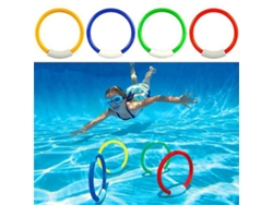 4 Aros De Buceo Para Niños, Juguetes Para Piscina, Playa Y Verano.