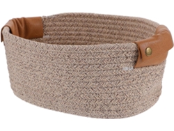 Cesta de almacenamiento tejida, cesta decorativa de cuerda para dormitorio o baño. Vayotoy