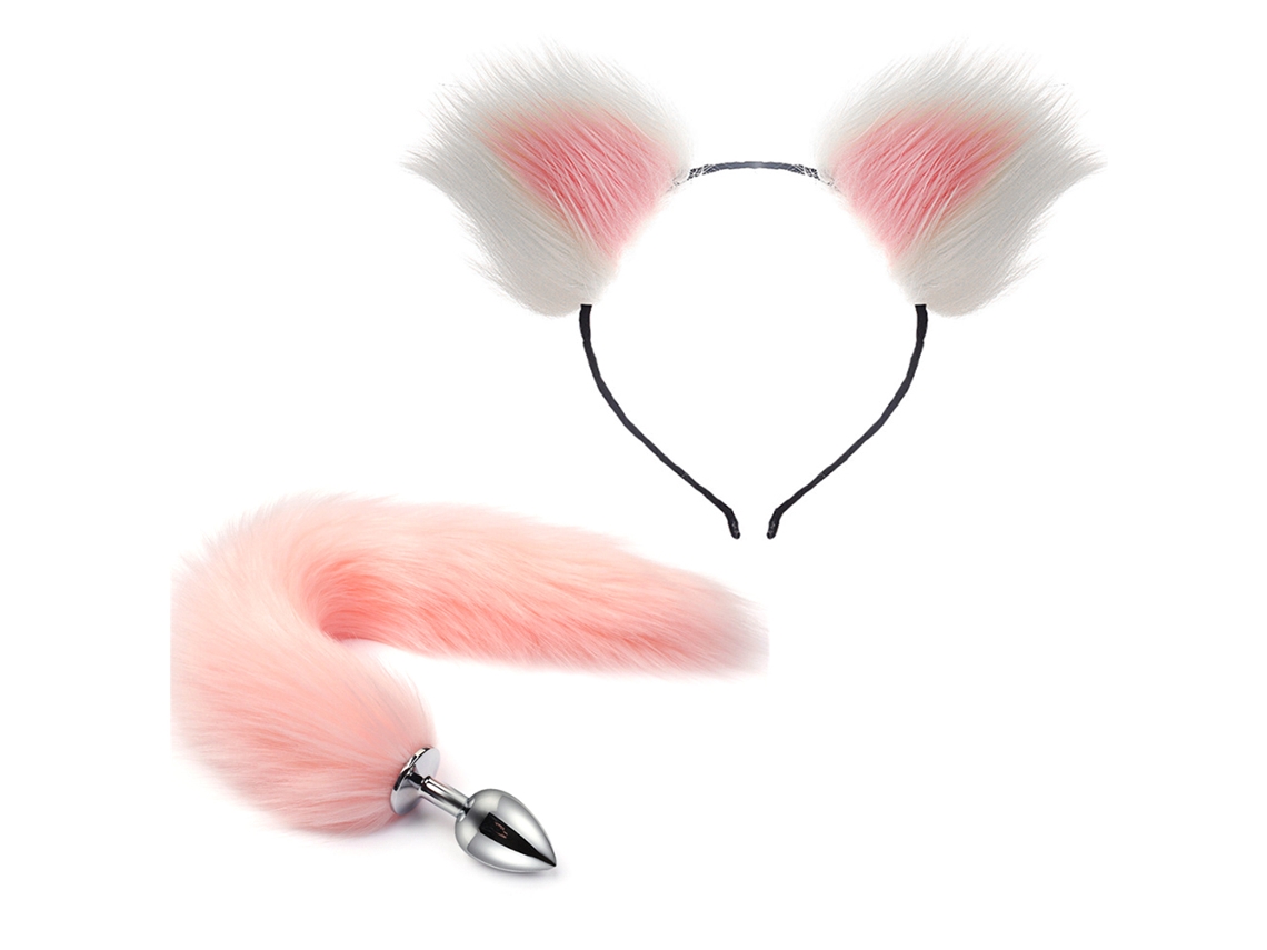 Set De Disfraz De Gatito Con Orejas Y Cola Para Fiestas Anime Cosplay Sexy